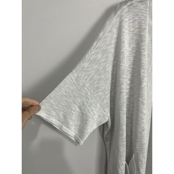 Chico’s Two Pocket Lightweight Open Front Cardigan NWT Gray Size Large Petite - Picture 5 of 5